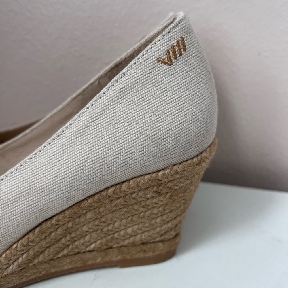 Roses Canvas V Cut Espadrille Wedges - Picture 13 of 16